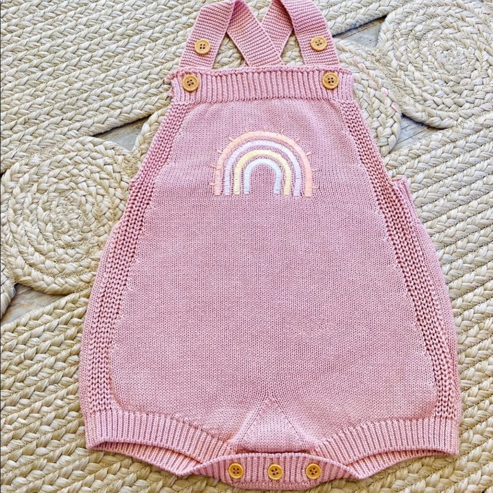 Beaty comfy knit rainbow romper - New not Zara